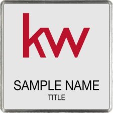 (image for) KW Logo Silver Square Executive Silver Badge