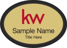 (image for) KW Logo Black Oval Executive Gold Badge