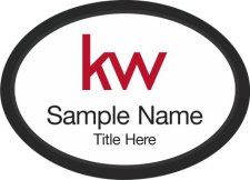 (image for) KW Logo Black Oval Executive White Badge