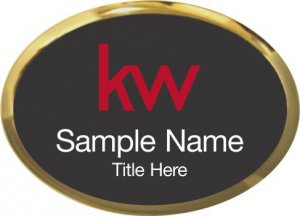 (image for) KW Logo Gold Oval Executive Black Badge