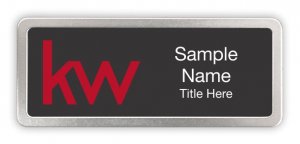 (image for) KW Logo Prestige Satin Anodized Black Badge