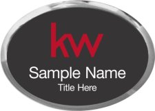 (image for) KW Logo Silver Oval Executive Black Badge