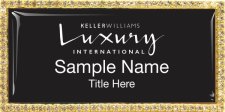 (image for) Keller Williams Luxury International Gold Bling Black Badge