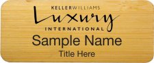 (image for) Keller Williams Luxury International Bamboo Badge