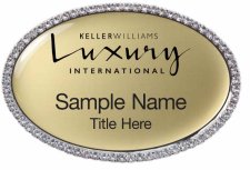 (image for) Keller Williams Luxury International Oval Beyond Bling Gold Badge