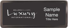 (image for) Keller Williams Luxury International Black Chrome badge