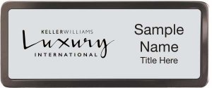 (image for) Keller Williams Luxury International Black Chrome badge