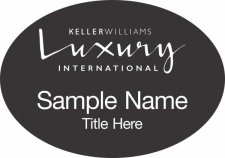 (image for) Keller Williams Luxury International Black Oval Badge