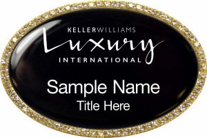 (image for) Keller Williams Luxury International Gold Oval Beyond Bling Black Badge