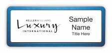 (image for) Keller Williams Luxury International Prestige Blue Anodized badge