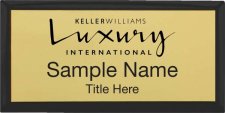 (image for) Keller Williams Luxury International Black Executive Gold Badge