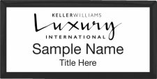 (image for) Keller Williams Luxury International Black Executive White Badge