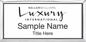 (image for) Keller Williams Luxury International Silver Executive White Badge