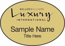 (image for) Keller Williams Luxury International Gold Oval Badge