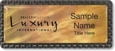 (image for) Keller Williams Luxury International Gold Mother of Pearl Carbon Badge