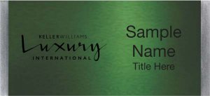 (image for) Keller Williams Luxury International Large Silver Meridian Green Badge