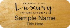 (image for) Keller Williams Luxury International Maple Wood Badge