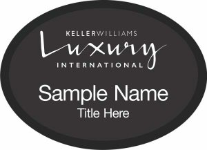 (image for) Keller Williams Luxury International Black Oval Executive Badge