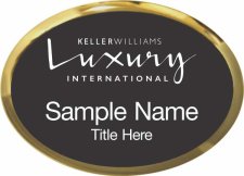 (image for) Keller Williams Luxury International Gold Oval Executive Black Badge