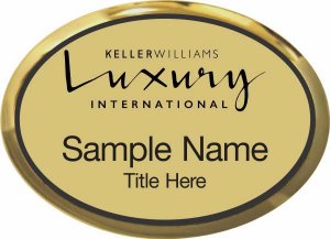 (image for) Keller Williams Luxury International Gold Oval Executive Badge