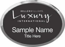 (image for) Keller Williams Luxury International Silver Oval Executive Black Badge