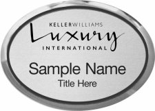 (image for) Keller Williams Luxury International Silver Oval Executive Badge