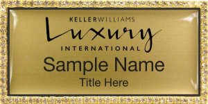 (image for) Keller Williams Luxury International Gold Bling Badge