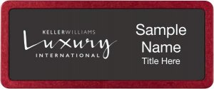 (image for) Keller Williams Luxury International Prestige Red Anodized badge