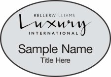 (image for) Keller Williams Luxury International Silver Oval Badge