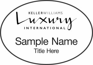 (image for) Keller Williams Luxury International White Oval Badge