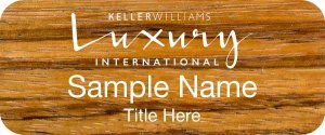 (image for) Keller Williams Luxury International Zebra Wood Badge