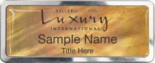(image for) Keller Williams Luxury International Gold Mother of Pearl Polished Prestige Badge