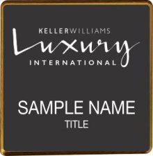 (image for) Keller Williams Luxury Gold Square Executive Black Badge