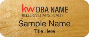 (image for) Keller Williams Realty Logo 3 Maple Wood Badge