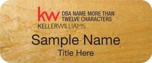 (image for) Keller Williams Realty Logo 5 Maple Wood Badge