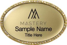 (image for) Keller Williams Mastery Gold Oval Bling Badge