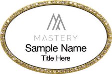 (image for) Keller Williams Mastery Gold Oval Beyond Bling White Badge