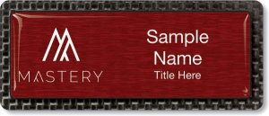 (image for) Keller Williams Mastery Carbon Frame Red Anodized Insert Badge