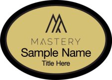 (image for) Keller Williams Mastery Black Oval Executive Gold Badge