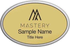 (image for) Keller Williams Mastery Silver Oval Pebbled Prestige Gold Badge