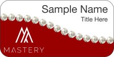 (image for) Keller Williams Mastery White/Red Swoosh Badge w/White Jewels