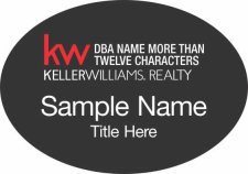 (image for) Keller Williams Realty Logo 4 Black Oval Badge