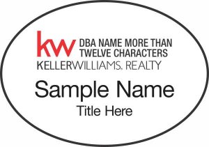 (image for) Keller Williams Realty Logo 4 White Oval Badge