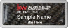 (image for) Keller Williams Realty Logo 5 Pebbled Prestige Carbon Insert Badge