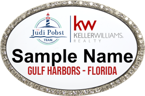 (image for) Keller Williams - The Judi Pobst Team Oval Bling Silver Other Badge