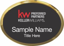 (image for) Keller Williams Preferred Partners Gold Oval Executive Black Badge