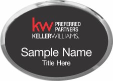 (image for) Keller Williams Preferred Partners Silver Oval Executive Black Badge