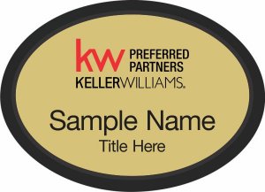 (image for) Keller Williams Preferred Partners Black Oval Executive Gold Badge