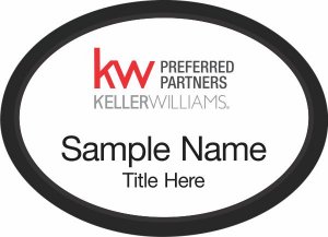 (image for) Keller Williams Preferred Partners Black Oval Executive White Badge