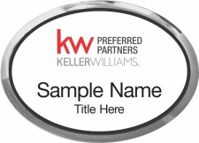 (image for) Keller Williams Preferred Partners Silver Oval Executive White Badge